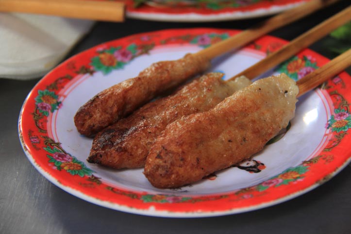 Nem lui, a specialty of Hue cuisine.